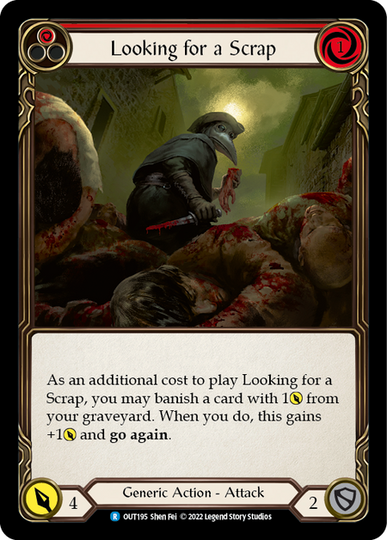 Flesh and Blood Looking for a Scrap プロモ Looking for a Scrap Red - Outsiders - Flesh & Blood TCG