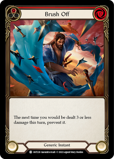 Brush Off Red - Outsiders - Flesh & Blood TCG - FaB Foundry