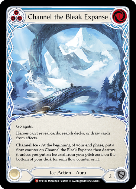 flesh and blood ice cards Channel the Bleak Expanse Rainbow Foil