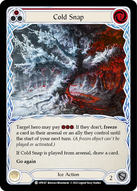 Cold Snap - Red - Uprising - Flesh & Blood TCG FaB Foundry Cold Snap - Red - Uprising - Flesh & Blood TCG FaB Foundry