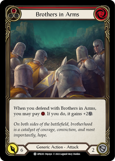 Brothers in Arms - Red - Uprising - Flesh & Blood TCG FaB Foundry Brothers in Arms - Red - Uprising - Flesh & Blood TCG FaB Foundry