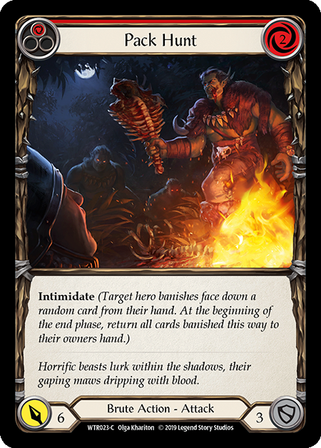 flesh and blood hunted booster box Pack Hunt Red - Flesh & Blood TCG