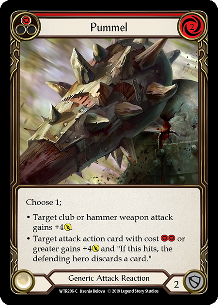 Pummel Red - Flesh & Blood TCG - Welcome to Rathe – FaB Foundry Pummel Red - Flesh & Blood TCG - Welcome to Rathe – FaB Foundry