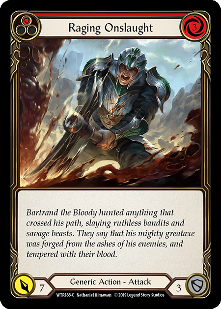 Raging Onslaught Red - Flesh & Blood TCG