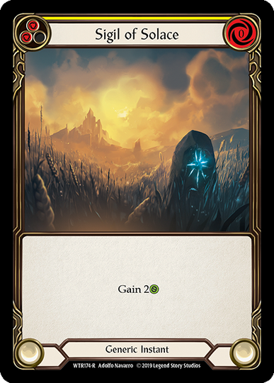 Sigil of Solace Yellow - Flesh & Blood TCG - Welcome to Rathe Sigil of Solace Yellow - Flesh & Blood TCG - Welcome to Rathe