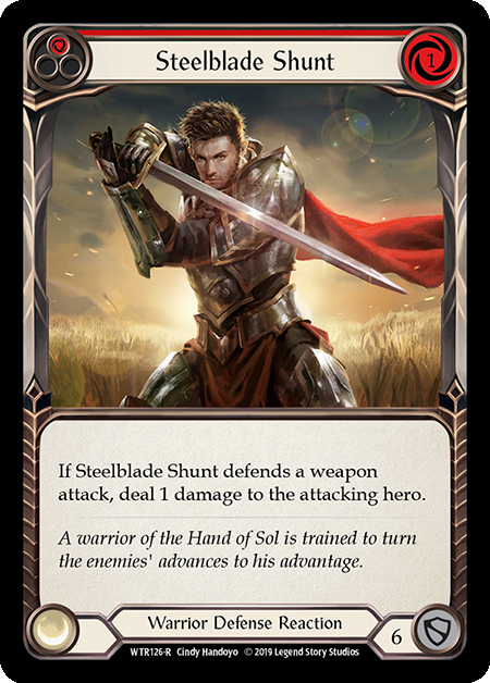 Steelblade Shunt Red - Flesh & Blood TCG - Welcome to Rathe