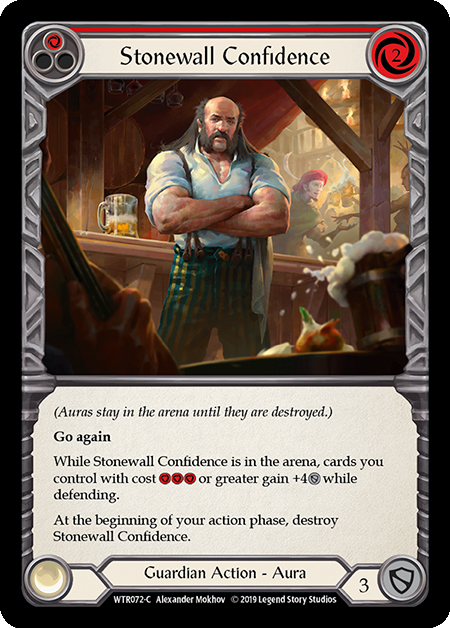 Stonewall Confidence Red - Flesh & Blood TCG - Welcome to Rathe Stonewall Confidence Red - Flesh & Blood TCG - Welcome to Rathe