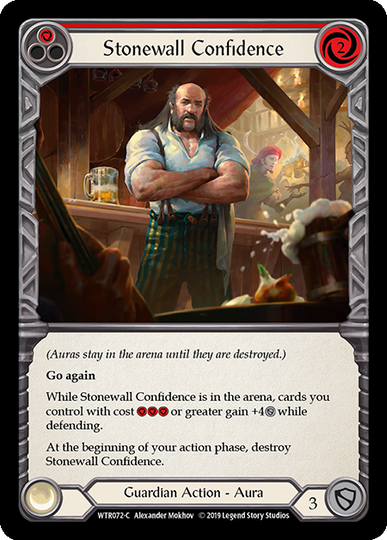 Stonewall Confidence Red - Flesh & Blood TCG - Welcome to Rathe