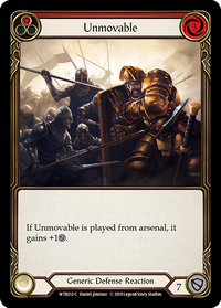 Unmovable Red - Flesh & Blood TCG - Welcome to Rathe – FaB Foundry Unmovable Red - Flesh & Blood TCG - Welcome to Rathe – FaB Foundry