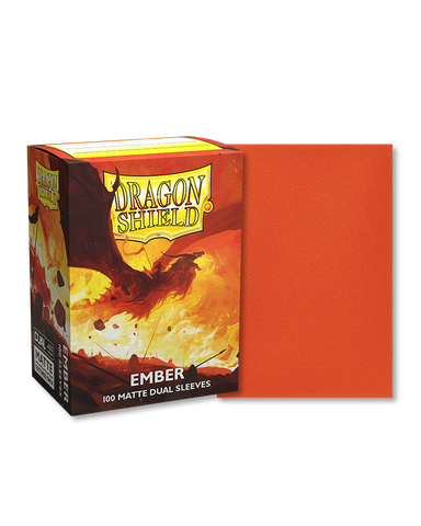 Dragon Shield - Dual Matte Sleeves - Ember