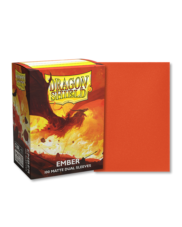 ドラゴン シールド - デュアル マット スリーブ - エンバー – FaB Foundry ドラゴン シールド - デュアル マット スリーブ - エンバー – FaB Foundry
